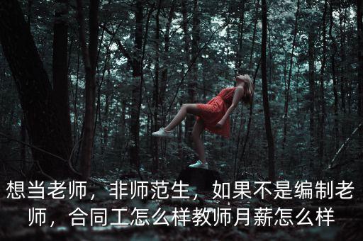想當(dāng)老師，非師范生，如果不是編制老師，合同工怎么樣教師月薪怎么樣