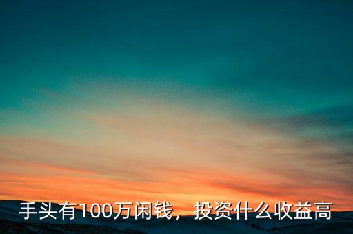 手頭有100萬閑錢，投資什么收益高