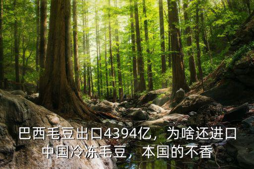 巴西毛豆出口4394億，為啥還進(jìn)口中國冷凍毛豆，本國的不香