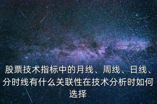 股票技術(shù)指標中的月線、周線、日線、分時線有什么關(guān)聯(lián)性在技術(shù)分析時如何選擇