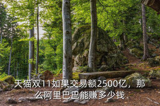 天貓雙11如果交易額2500億，那么阿里巴巴能賺多少錢