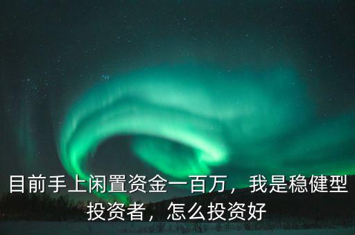 目前手上閑置資金一百萬，我是穩(wěn)健型投資者，怎么投資好