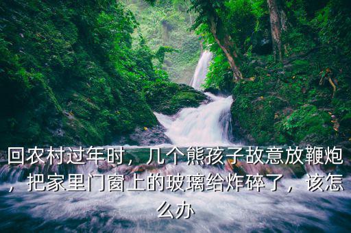 回農(nóng)村過年時，幾個熊孩子故意放鞭炮，把家里門窗上的玻璃給炸碎了，該怎么辦