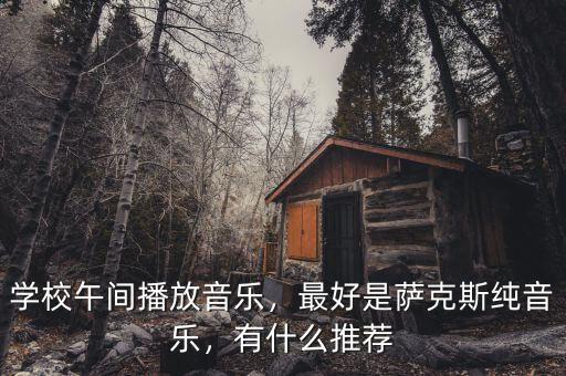 學(xué)校午間播放音樂(lè)，最好是薩克斯純音樂(lè)，有什么推薦