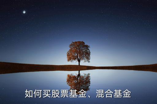 如何買股票基金、混合基金