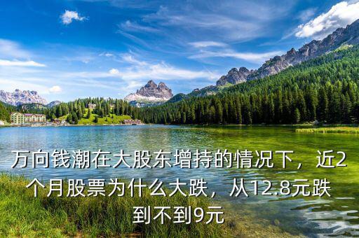 萬向錢潮在大股東增持的情況下，近2個(gè)月股票為什么大跌，從12.8元跌到不到9元