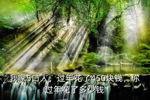 我家5口人，過年花了450塊錢，你過年花了多少錢