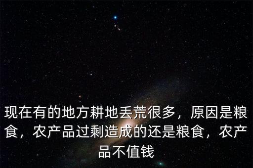 現(xiàn)在有的地方耕地丟荒很多，原因是糧食，農(nóng)產(chǎn)品過剩造成的還是糧食，農(nóng)產(chǎn)品不值錢