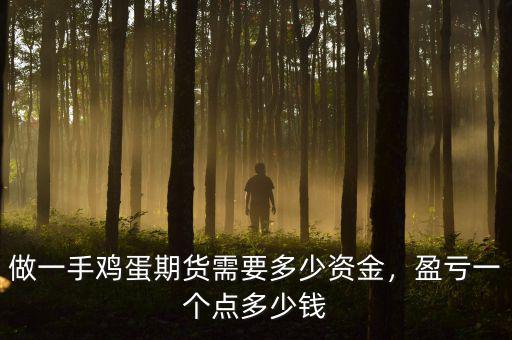 做一手雞蛋期貨需要多少資金，盈虧一個點多少錢