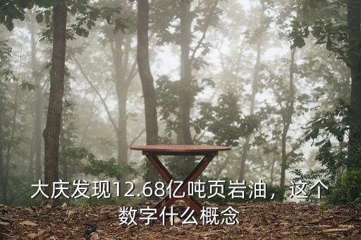 大慶發(fā)現(xiàn)12.68億噸頁巖油，這個數(shù)字什么概念