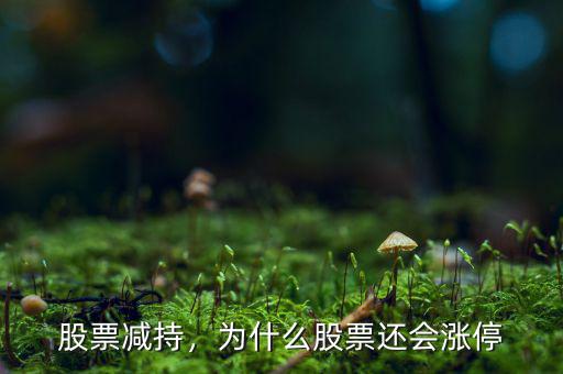 股票減持，為什么股票還會漲停