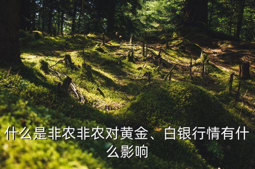 什么是非農(nóng)非農(nóng)對(duì)黃金、白銀行情有什么影響