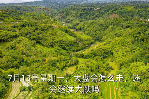 7月13號星期一，大盤會怎么走，還會繼續(xù)大跌嗎