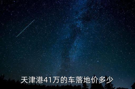 天津港值多少錢,天津港41萬(wàn)的車落地價(jià)多少