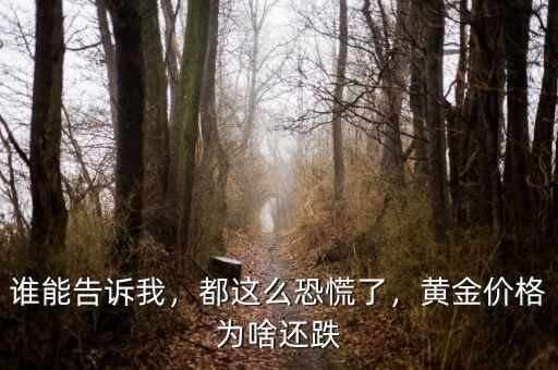 誰能告訴我，都這么恐慌了，黃金價格為啥還跌
