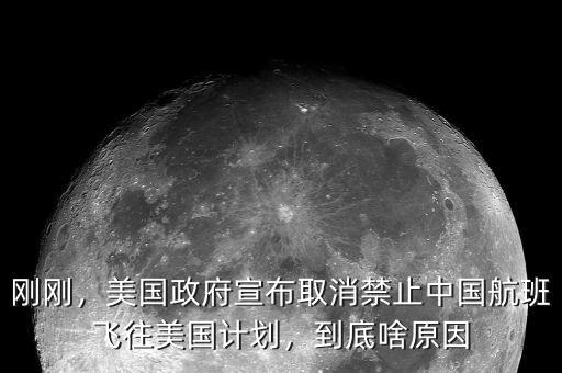 剛剛，美國政府宣布取消禁止中國航班飛往美國計劃，到底啥原因