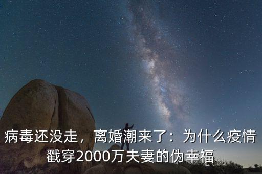 病毒還沒(méi)走，離婚潮來(lái)了：為什么疫情戳穿2000萬(wàn)夫妻的偽幸福