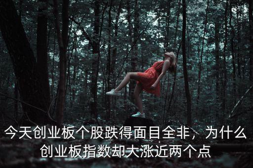 今天創(chuàng)業(yè)板個股跌得面目全非，為什么創(chuàng)業(yè)板指數(shù)卻大漲近兩個點(diǎn)