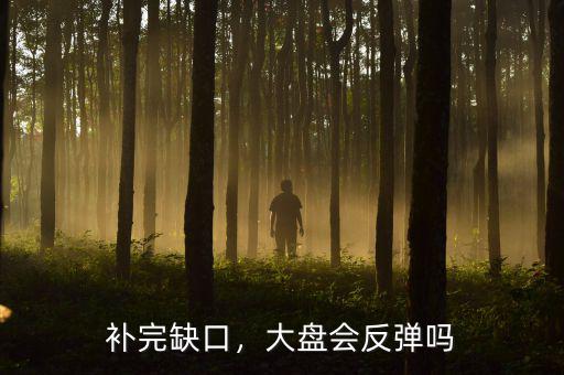 補(bǔ)完缺口，大盤會(huì)反彈嗎