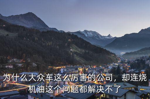 為什么大眾車這么厲害的公司，卻連燒機(jī)油這個問題都解決不了