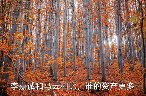 李嘉誠和馬云相比，誰的資產(chǎn)更多