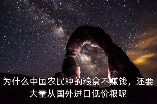 為什么中國(guó)農(nóng)民種的糧食不賺錢(qián)，還要大量從國(guó)外進(jìn)口低價(jià)糧呢