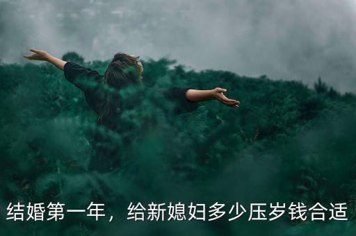 結婚第一年，給新媳婦多少壓歲錢合適