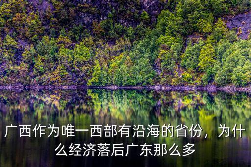 廣西作為唯一西部有沿海的省份，為什么經(jīng)濟落后廣東那么多