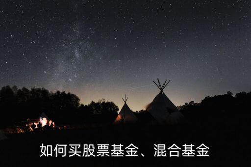 如何買股票基金、混合基金