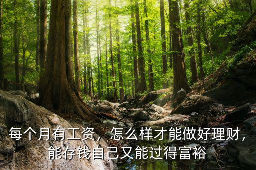 每個(gè)月有工資，怎么樣才能做好理財(cái)，能存錢(qián)自己又能過(guò)得富裕