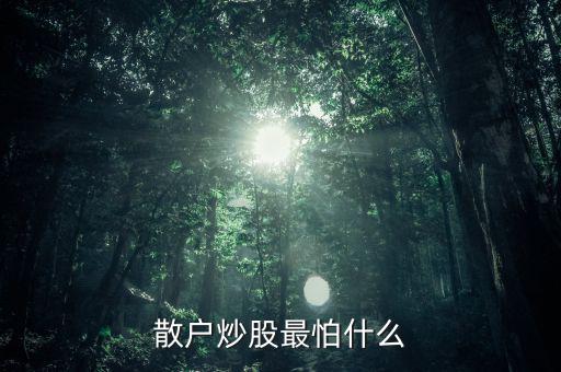 散戶(hù)炒股最怕什么