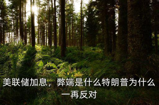 美聯(lián)儲(chǔ)加息，弊端是什么特朗普為什么一再反對(duì)