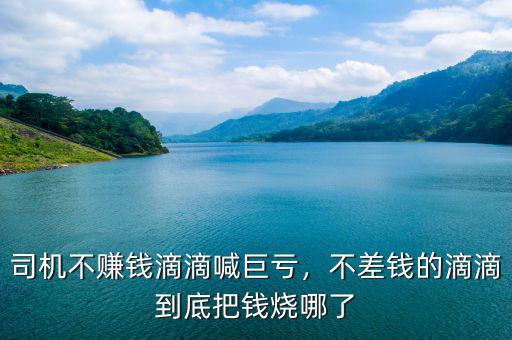 司機不賺錢滴滴喊巨虧，不差錢的滴滴到底把錢燒哪了