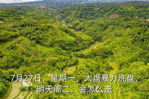 7月27日，星期一，大盤暴力洗盤，明天周二，會怎么走