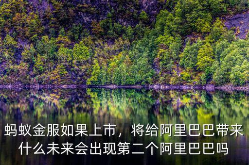 螞蟻金服如果上市，將給阿里巴巴帶來什么未來會出現(xiàn)第二個阿里巴巴嗎