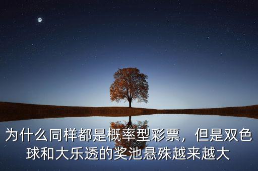 為什么同樣都是概率型彩票，但是雙色球和大樂透的獎池懸殊越來越大