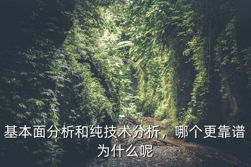 基本面分析和純技術(shù)分析，哪個更靠譜為什么呢