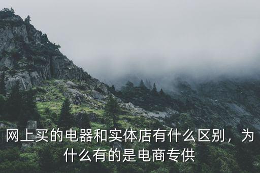 網(wǎng)上買的電器和實(shí)體店有什么區(qū)別，為什么有的是電商專供