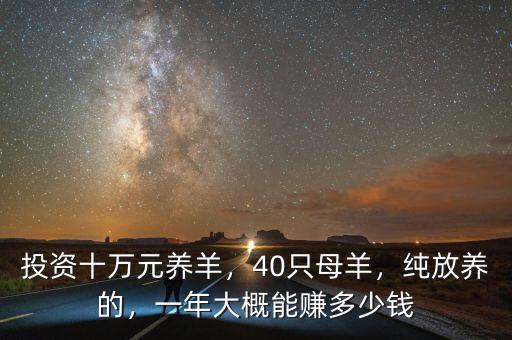 投資十萬元養(yǎng)羊，40只母羊，純放養(yǎng)的，一年大概能賺多少錢
