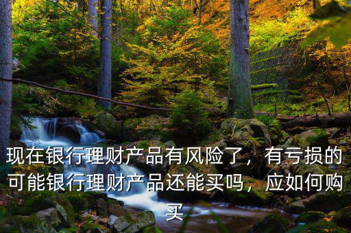 現(xiàn)在銀行理財(cái)產(chǎn)品有風(fēng)險(xiǎn)了，有虧損的可能銀行理財(cái)產(chǎn)品還能買嗎，應(yīng)如何購買