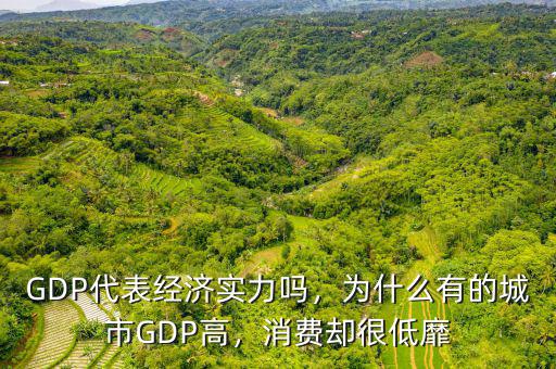GDP代表經(jīng)濟(jì)實(shí)力嗎，為什么有的城市GDP高，消費(fèi)卻很低靡