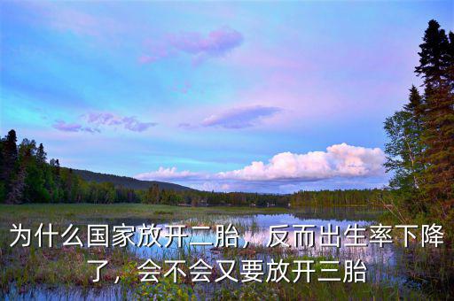 為什么國家放開二胎，反而出生率下降了，會不會又要放開三胎