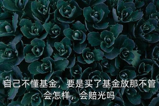 自己不懂基金，要是買了基金放那不管會(huì)怎樣，會(huì)賠光嗎