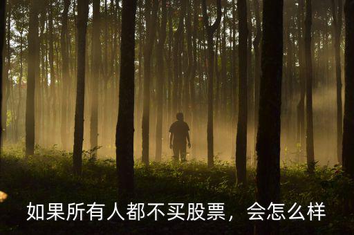 如果所有人都不買股票，會(huì)怎么樣