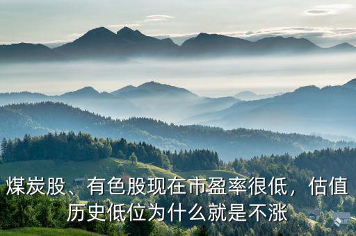 煤炭股、有色股現(xiàn)在市盈率很低，估值歷史低位為什么就是不漲