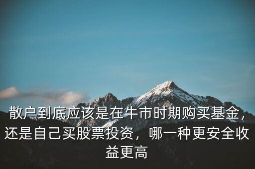 散戶到底應(yīng)該是在牛市時期購買基金，還是自己買股票投資，哪一種更安全收益更高