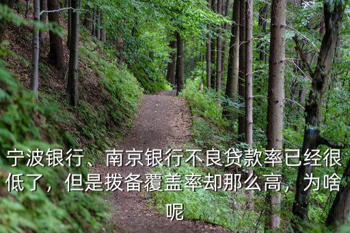 寧波銀行、南京銀行不良貸款率已經很低了，但是撥備覆蓋率卻那么高，為啥呢