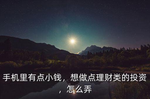 手機里有點小錢，想做點理財類的投資，怎么弄