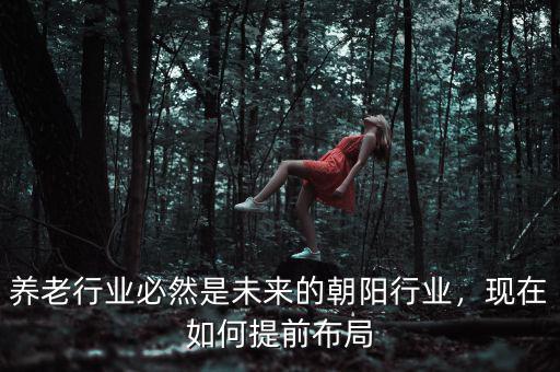 養(yǎng)老行業(yè)必然是未來(lái)的朝陽(yáng)行業(yè)，現(xiàn)在如何提前布局
