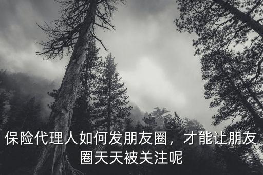 保險(xiǎn)代理人如何發(fā)朋友圈，才能讓朋友圈天天被關(guān)注呢